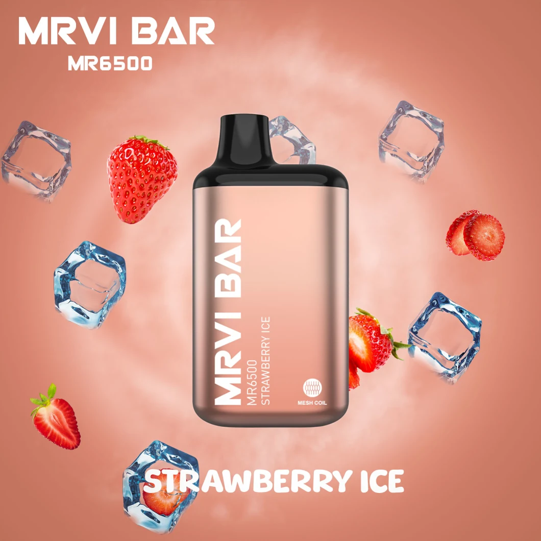 China Facotry Wholesale OEM Mrvi Bar Mr6500 6500 Puffs Vaporizer Vape Pen Rechargeable Disposable Pod Prefilled E Liquid